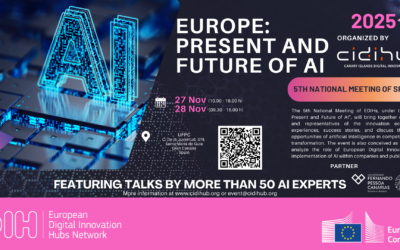 Europa: presente y futuro de la inteligencia artificial protagonizarán el V Encuentro Nacional de EDIH en Canarias